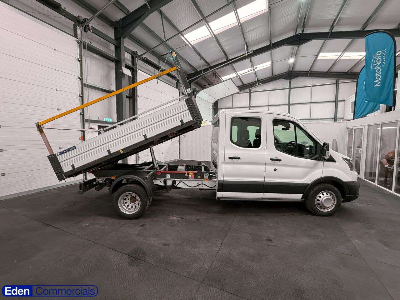 A 2023 FORD TRANSIT 2.0 350 EcoBlue Chassis Double Cab RWD Tipper L3 Euro 6 (s/s) (130 ps) RAC A 2023 FORD TRANSIT 2.0 350 EcoBlue Chassis Double Cab RWD Tipper L3 Euro 6 (s/s) (130 ps) RAC