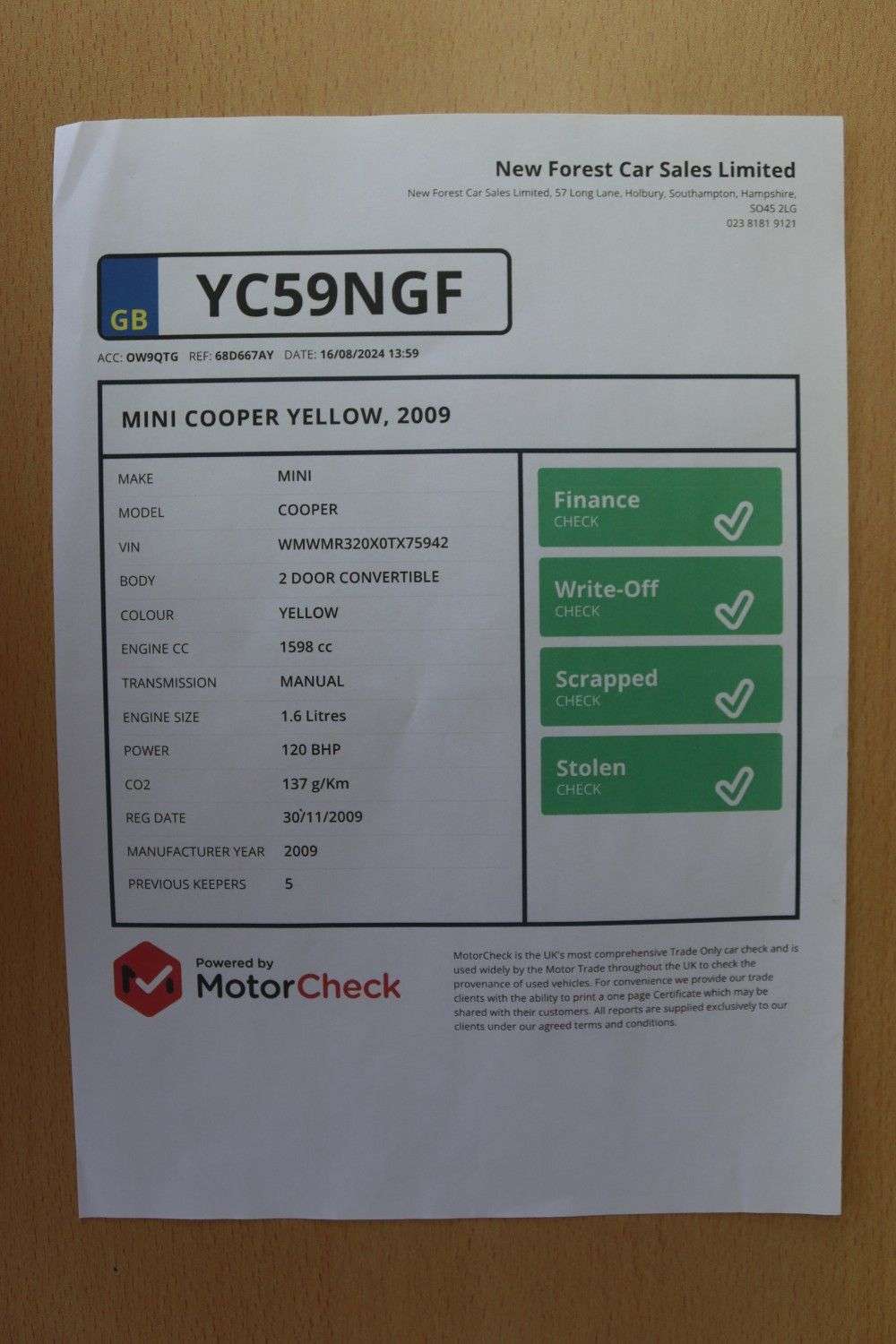 2009 MINI CONVERTIBLE 2009 MINI CONVERTIBLE