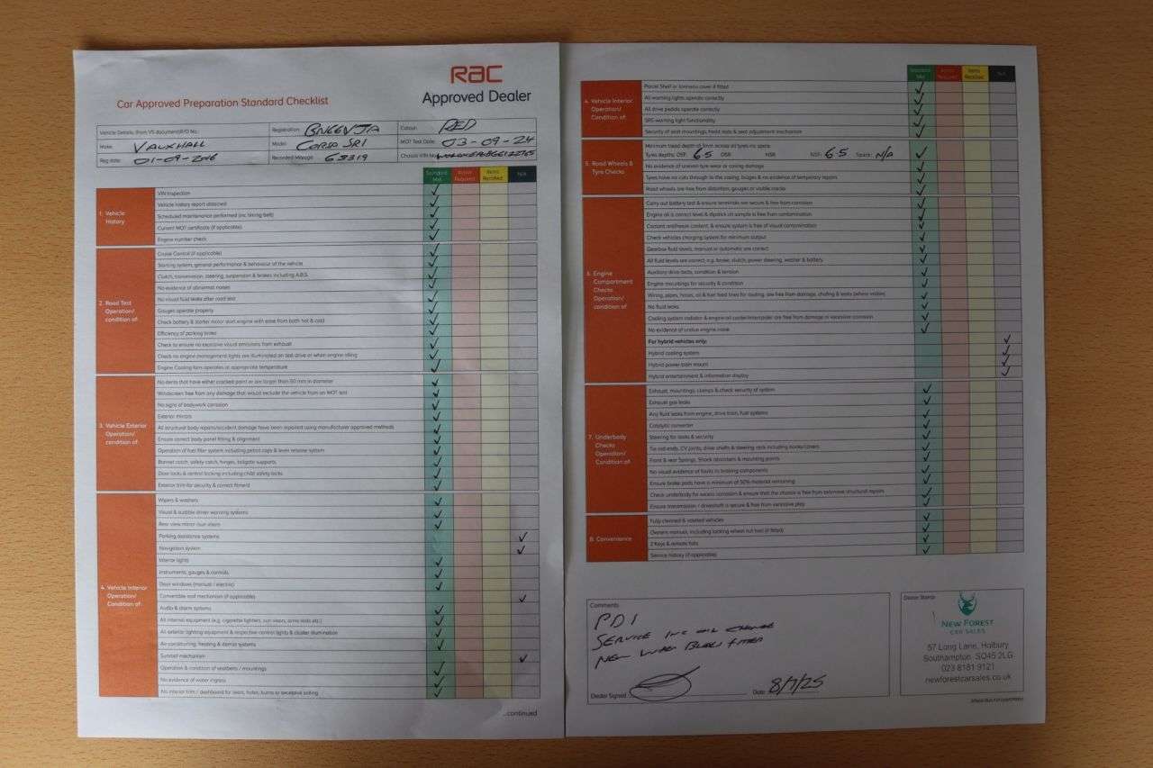 2016 VAUXHALL CORSA 2016 VAUXHALL CORSA