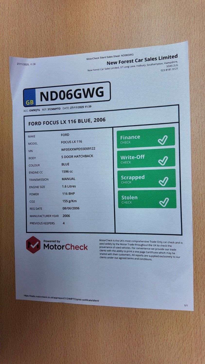 2006 FORD FOCUS 2006 FORD FOCUS