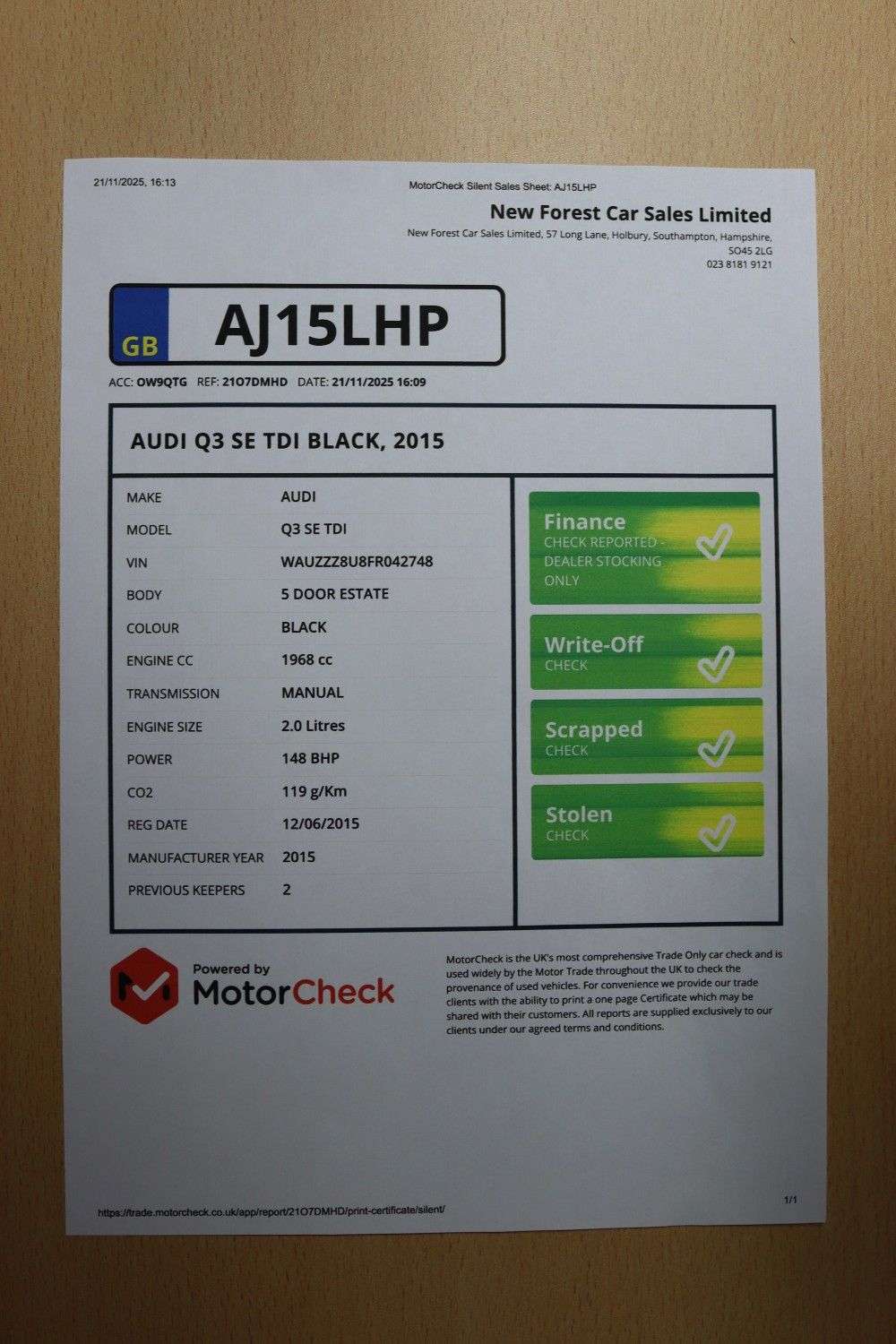 2015 AUDI Q3 2015 AUDI Q3