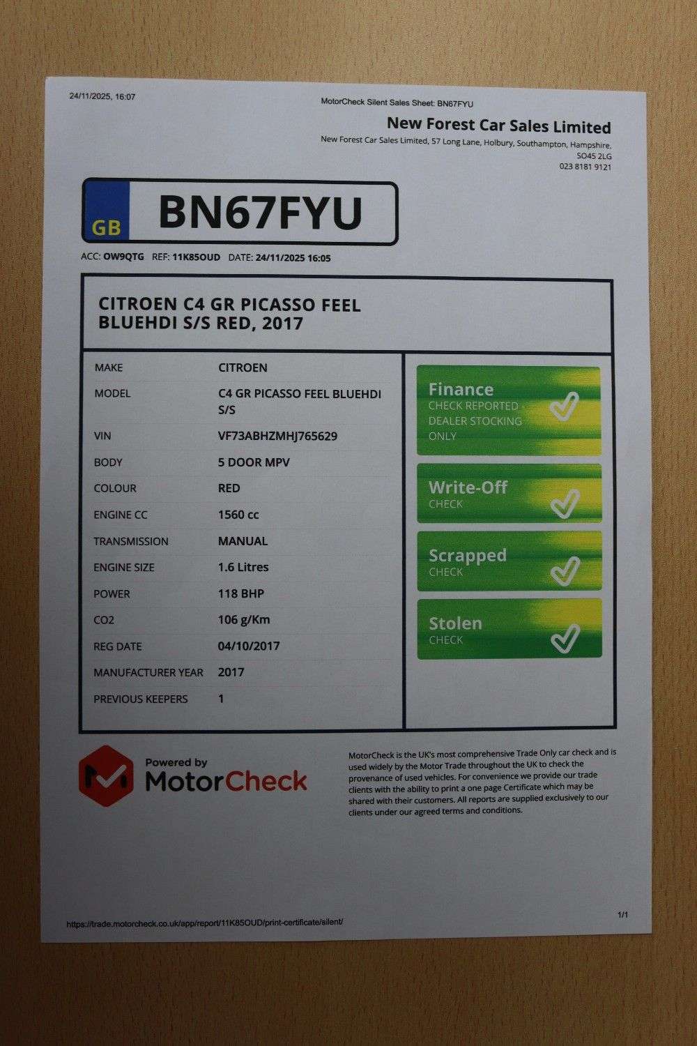 2017 CITROEN GRAND C4 PICASSO 2017 CITROEN GRAND C4 PICASSO