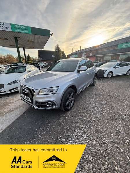 A 2016 AUDI Q5 TDI QUATTRO S LINE PLUS-HEATED SEATS-SAT NAVIGATION-PARKING SENSORS-TOW BAR ATTACHED-MAIN DEALER SERVICE HISTORY!! A 2016 AUDI Q5 TDI QUATTRO S LINE PLUS-HEATED SEATS-SAT NAVIGATION-PARKING SENSORS-TOW BAR ATTACHED-MAIN DEALER SERVICE HISTORY!!
