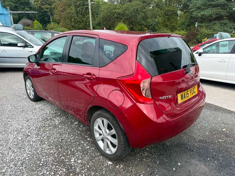 A 2015 NISSAN NOTE TEKNA DIG-S AUTOMATIC Leather seats 2 or more keys Cruise control Rear view camera A 2015 NISSAN NOTE TEKNA DIG-S AUTOMATIC Leather seats 2 or more keys Cruise control Rear view camera