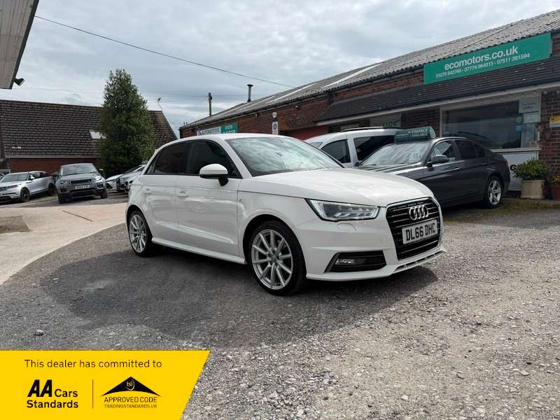 A 2016 AUDI A1 SPORTBACK TFSI S LINE, A/C BLUETOOTH, 5 DOORS, ALLOYS £35 TAX PER YEAR A 2016 AUDI A1 SPORTBACK TFSI S LINE, A/C BLUETOOTH, 5 DOORS, ALLOYS £35 TAX PER YEAR