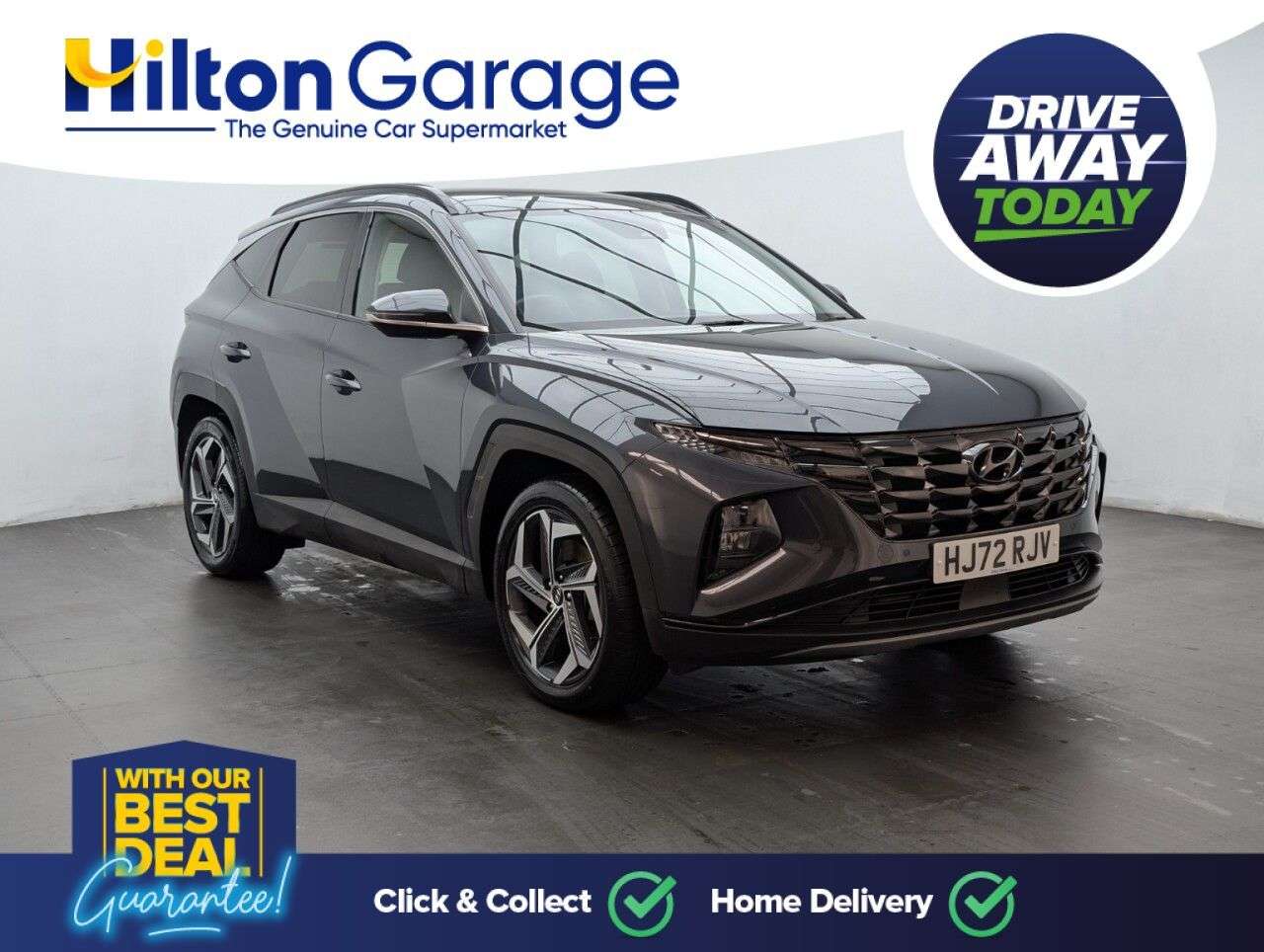 A 2022 HYUNDAI TUCSON 1.6 h T-GDi Ultimate SUV 5dr Petrol Hybrid Auto Euro 6 (s/s) (230 ps) 10.25 A 2022 HYUNDAI TUCSON 1.6 h T-GDi Ultimate SUV 5dr Petrol Hybrid Auto Euro 6 (s/s) (230 ps) 10.25