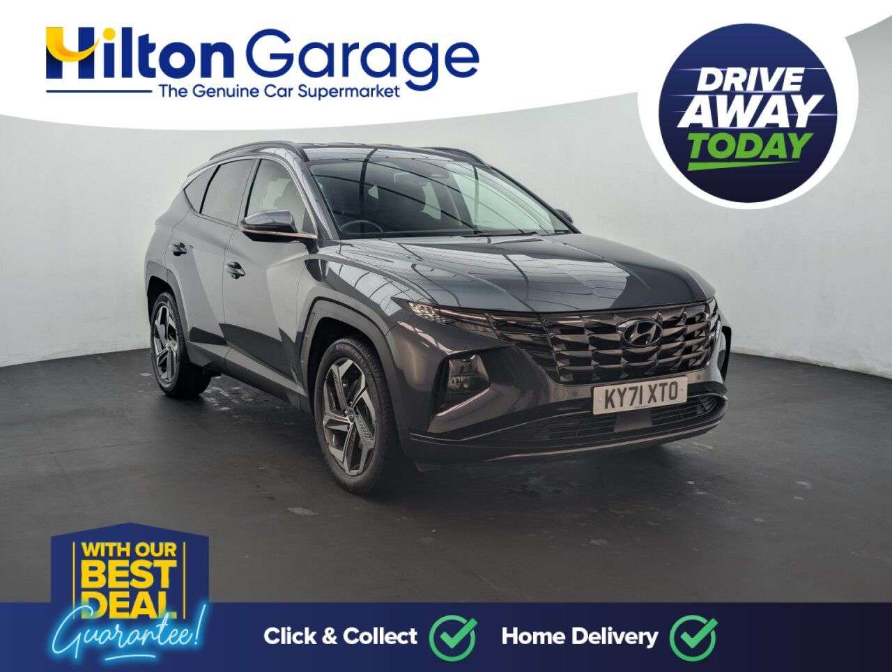 A 2021 HYUNDAI TUCSON 1.6 h T-GDi Premium SUV 5dr Petrol Hybrid Auto Euro 6 (s/s) (230 ps) HEATED A 2021 HYUNDAI TUCSON 1.6 h T-GDi Premium SUV 5dr Petrol Hybrid Auto Euro 6 (s/s) (230 ps) HEATED
