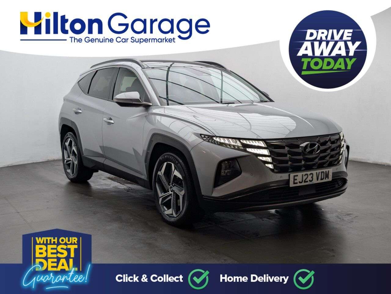 A 2023 HYUNDAI TUCSON 1.6 h T-GDi Ultimate SUV 5dr Petrol Hybrid Auto Euro 6 (s/s) (230 ps) - APP A 2023 HYUNDAI TUCSON 1.6 h T-GDi Ultimate SUV 5dr Petrol Hybrid Auto Euro 6 (s/s) (230 ps) - APP