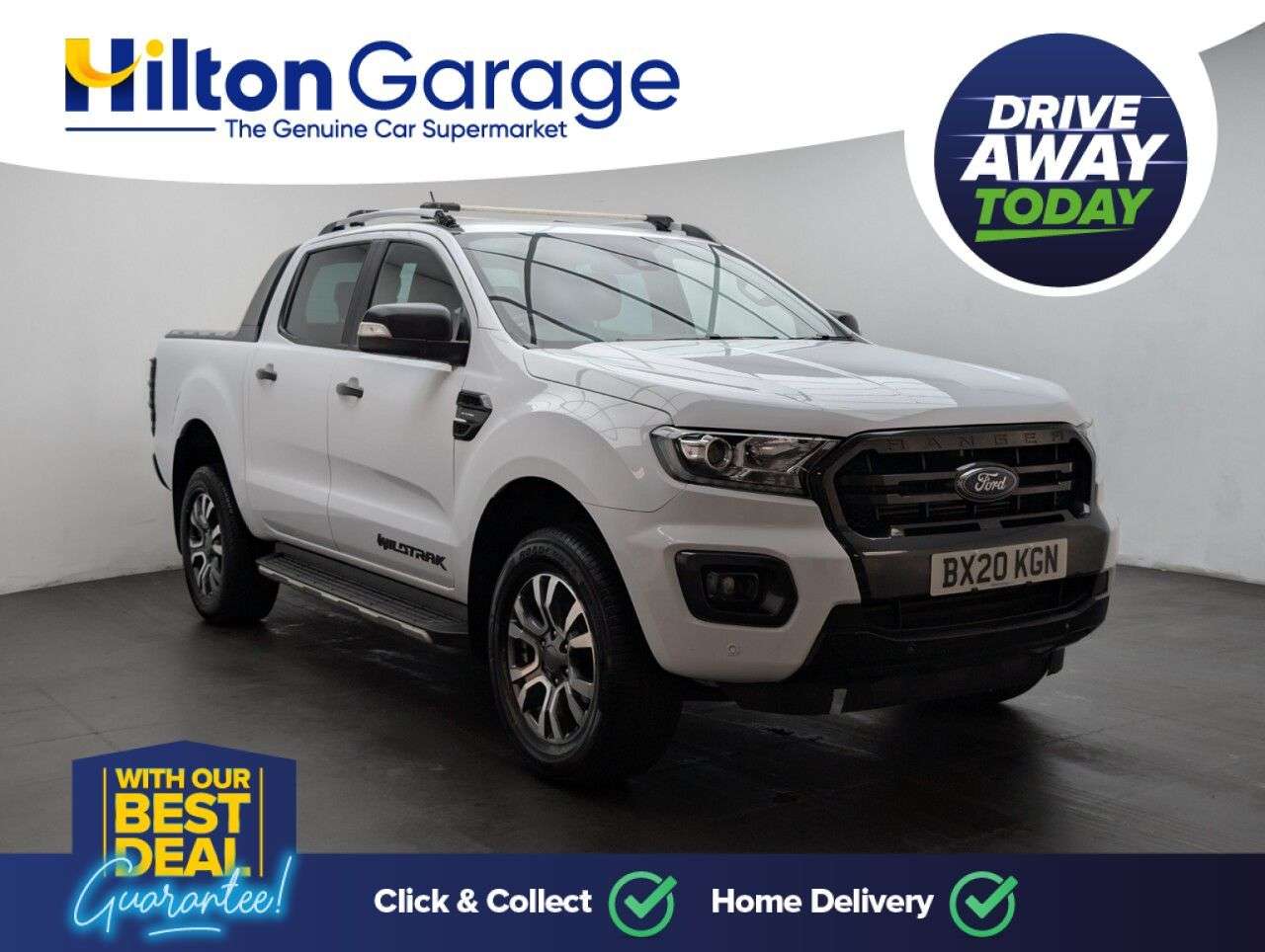 A 2020 FORD RANGER 2.0 EcoBlue Wildtrak Pickup Double Cab 4dr Diesel Auto 4WD Euro 6 (s/s) (21 A 2020 FORD RANGER 2.0 EcoBlue Wildtrak Pickup Double Cab 4dr Diesel Auto 4WD Euro 6 (s/s) (21
