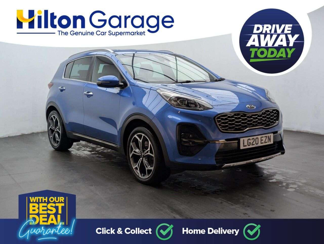 A 2020 KIA SPORTAGE 1.6 CRDi EcoDynamics+ GT-Line SUV 5dr Diesel Hybrid Manual Euro 6 (s/s) (13 A 2020 KIA SPORTAGE 1.6 CRDi EcoDynamics+ GT-Line SUV 5dr Diesel Hybrid Manual Euro 6 (s/s) (13