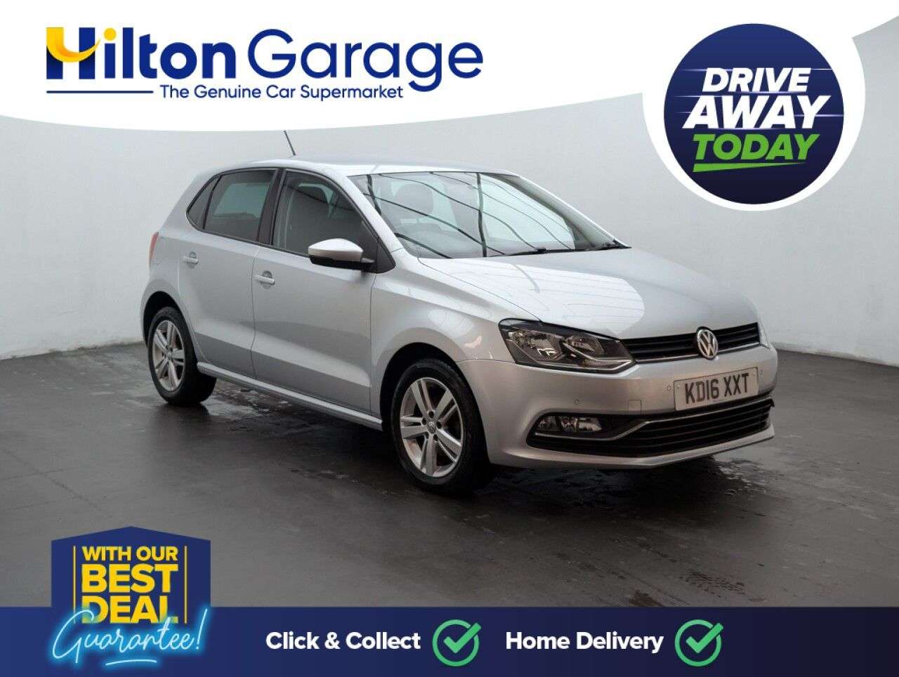 A 2016 VOLKSWAGEN POLO 1.2 TSI BlueMotion Tech Match Hatchback 5dr Petrol Manual Euro 6 (s/s) (90 A 2016 VOLKSWAGEN POLO 1.2 TSI BlueMotion Tech Match Hatchback 5dr Petrol Manual Euro 6 (s/s) (90