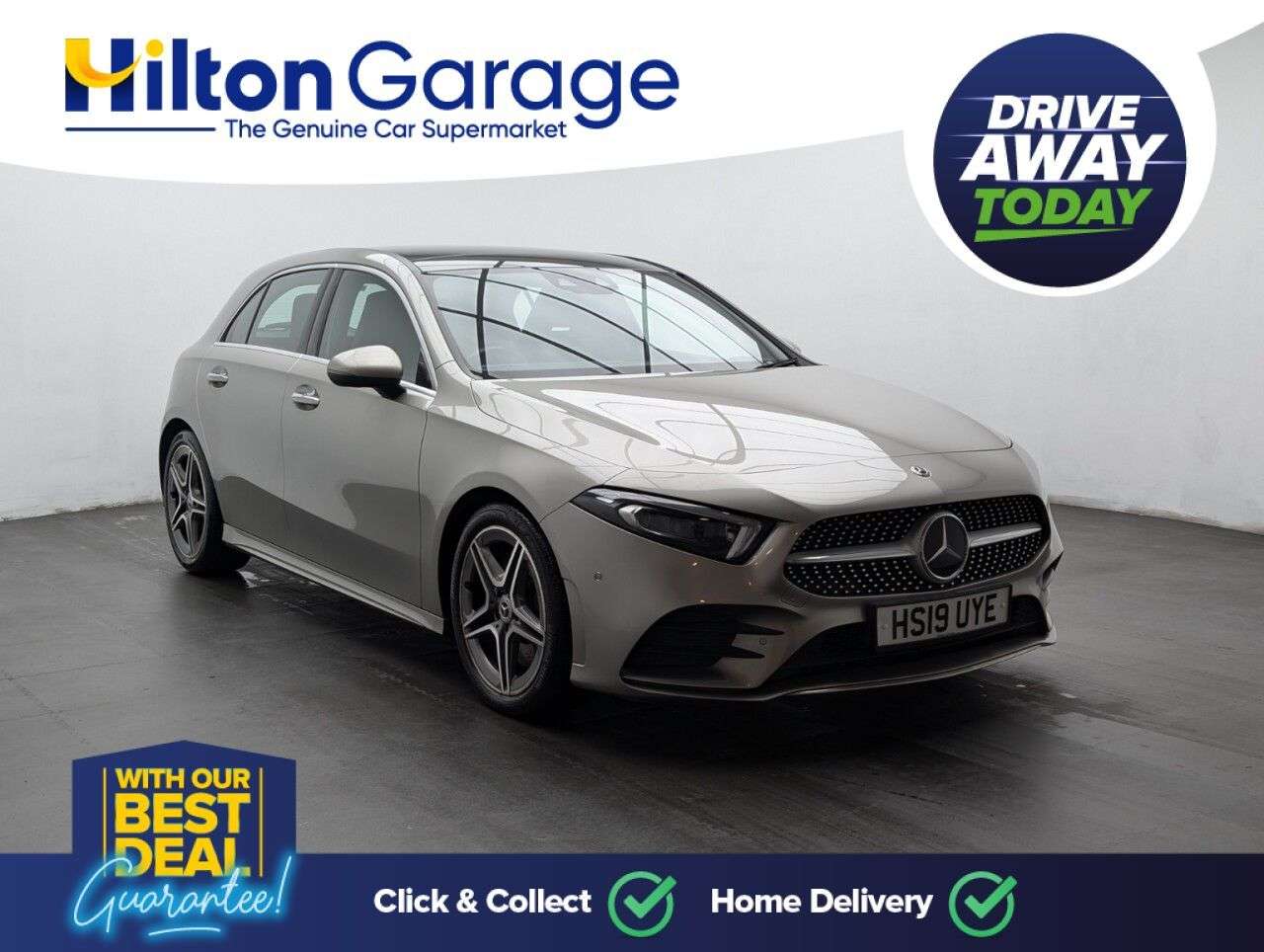 A 2019 MERCEDES-BENZ A CLASS 2.0 A250 AMG Line (Premium Plus) Hatchback 5dr Petrol 7G-DCT Euro 6 (s/s) ( A 2019 MERCEDES-BENZ A CLASS 2.0 A250 AMG Line (Premium Plus) Hatchback 5dr Petrol 7G-DCT Euro 6 (s/s) (