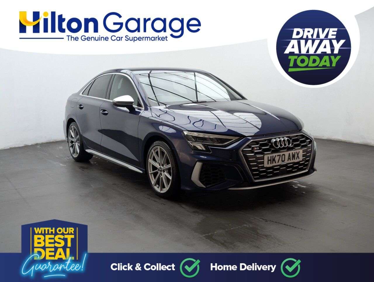 A 2021 AUDI S3 2.0 TFSI Saloon 4dr Petrol S Tronic quattro Euro 6 (s/s) (310 ps) BLUETOOTH A 2021 AUDI S3 2.0 TFSI Saloon 4dr Petrol S Tronic quattro Euro 6 (s/s) (310 ps) BLUETOOTH
