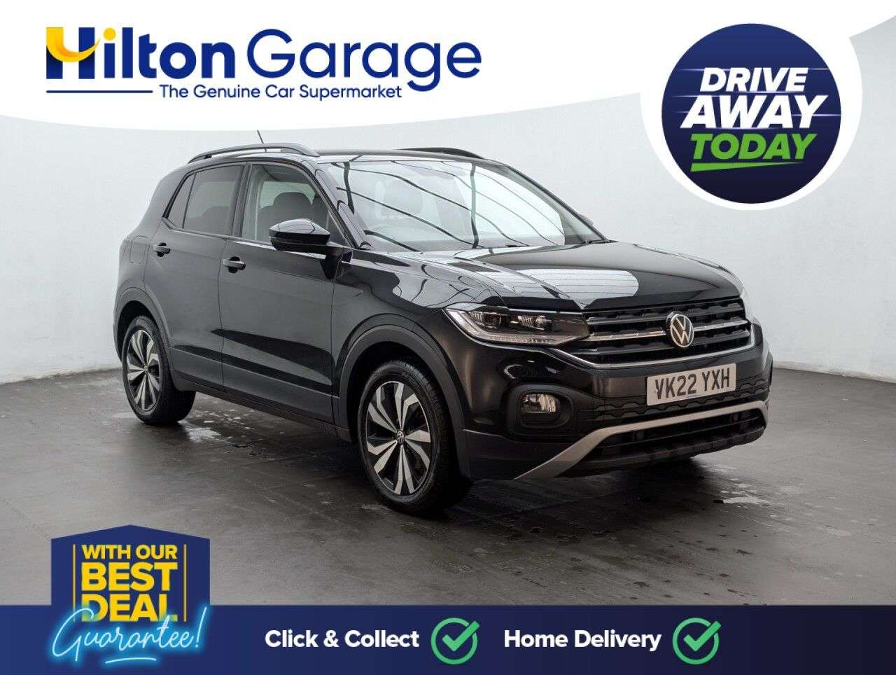 A 2022 VOLKSWAGEN T-CROSS 1.0 TSI Black Edition SUV 5dr Petrol DSG Euro 6 (s/s) (110 ps) PARKING SENS A 2022 VOLKSWAGEN T-CROSS 1.0 TSI Black Edition SUV 5dr Petrol DSG Euro 6 (s/s) (110 ps) PARKING SENS