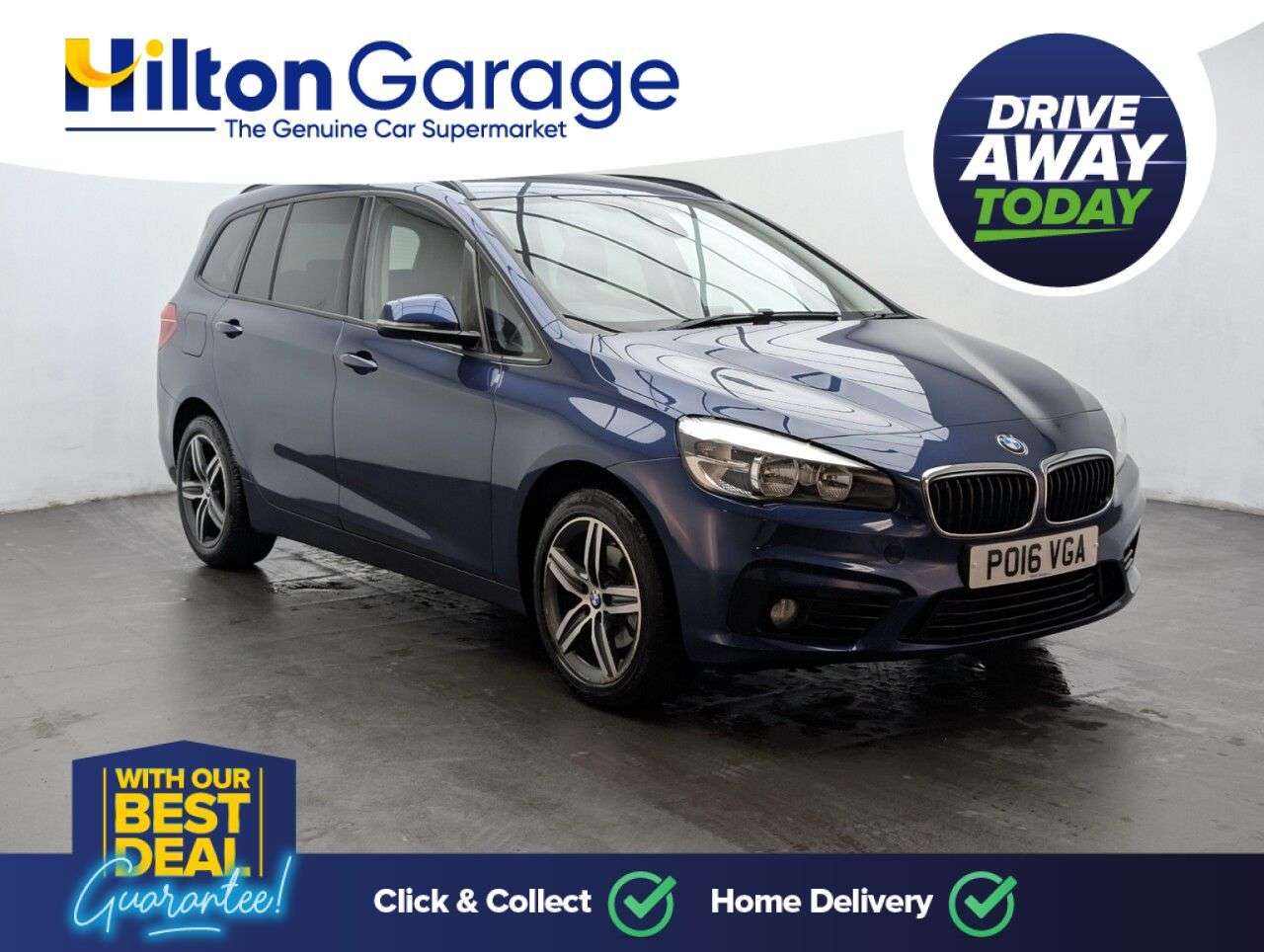 A 2016 BMW 2 SERIES GRAN TOURER 1.5 216d Sport MPV 5dr Diesel Manual Euro 6 (s/s) (116 ps) 6.5IN DISPLAY + A 2016 BMW 2 SERIES GRAN TOURER 1.5 216d Sport MPV 5dr Diesel Manual Euro 6 (s/s) (116 ps) 6.5IN DISPLAY +