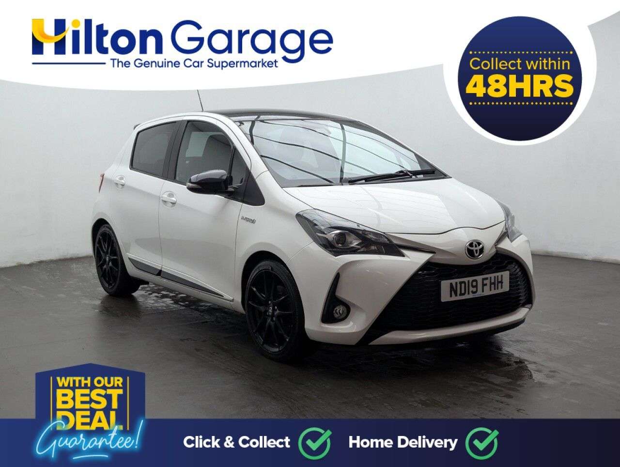 A 2019 TOYOTA YARIS 1.5 VVT-h GR SPORT Hatchback 5dr Petrol Hybrid E-CVT Euro 6 (s/s) (100 ps) A 2019 TOYOTA YARIS 1.5 VVT-h GR SPORT Hatchback 5dr Petrol Hybrid E-CVT Euro 6 (s/s) (100 ps)