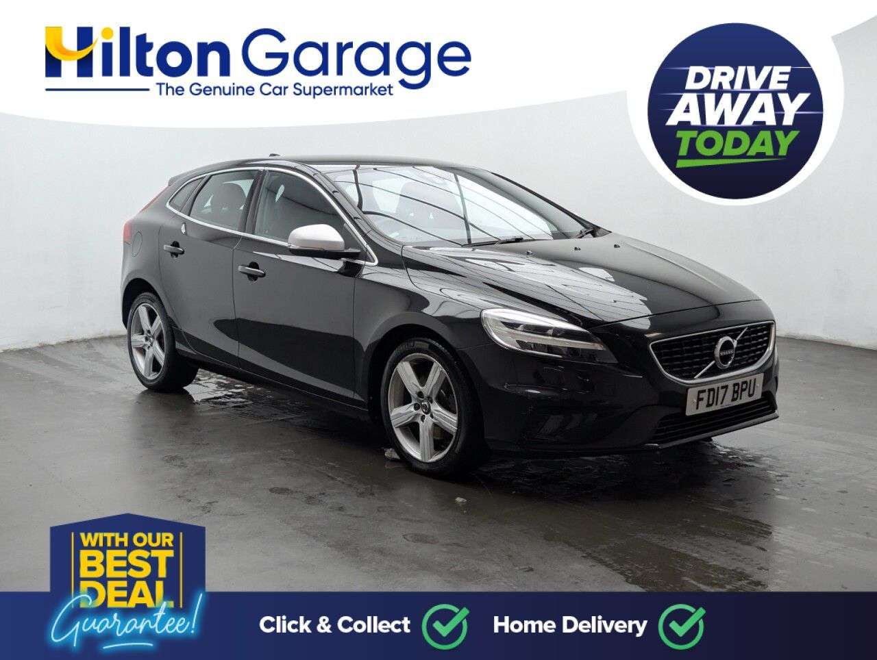 A 2017 VOLVO V40 2.0 T2 R-Design Hatchback 5dr Petrol Manual Euro 6 (s/s) (122 ps) WINTER PA A 2017 VOLVO V40 2.0 T2 R-Design Hatchback 5dr Petrol Manual Euro 6 (s/s) (122 ps) WINTER PA