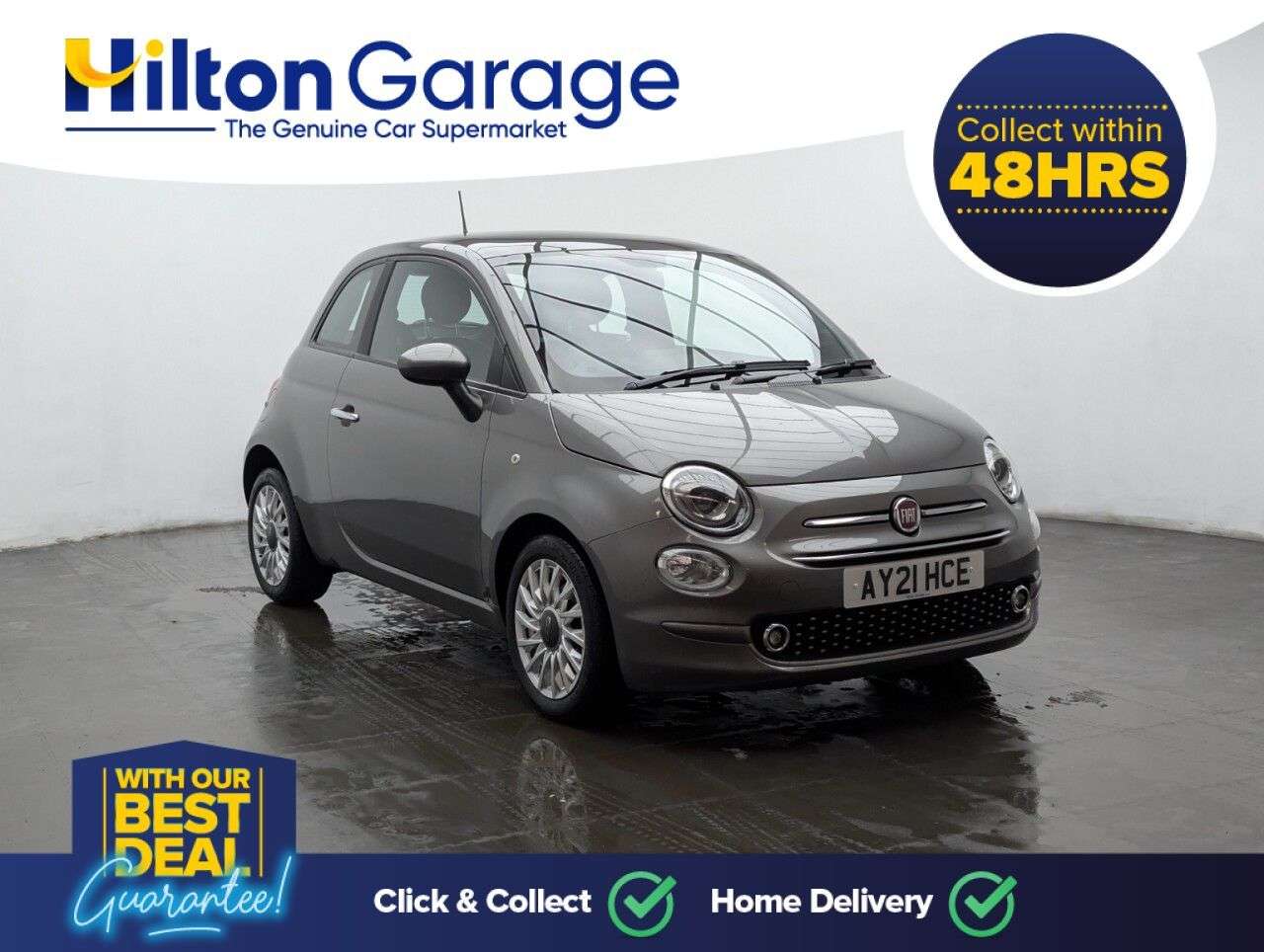 A 2021 FIAT 500 1.0 MHEV Lounge Hatchback 3dr Petrol Manual Euro 6 (s/s) (70 bhp) BLUETOOTH A 2021 FIAT 500 1.0 MHEV Lounge Hatchback 3dr Petrol Manual Euro 6 (s/s) (70 bhp) BLUETOOTH