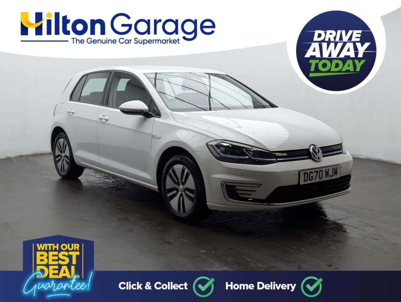A 2020 VOLKSWAGEN E-GOLF 35.8kWh e-Golf Hatchback 5dr Electric Auto (136 ps) PARKING SENSORS+NAVIGAT A 2020 VOLKSWAGEN E-GOLF 35.8kWh e-Golf Hatchback 5dr Electric Auto (136 ps) PARKING SENSORS+NAVIGAT