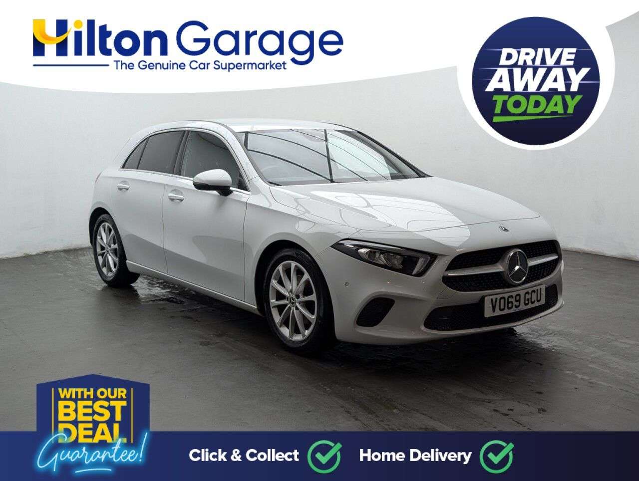 A 2019 MERCEDES-BENZ A-CLASS 1.3 A180 Sport (Executive) Hatchback 5dr Petrol 7G-DCT Euro 6 (s/s) (136 ps A 2019 MERCEDES-BENZ A-CLASS 1.3 A180 Sport (Executive) Hatchback 5dr Petrol 7G-DCT Euro 6 (s/s) (136 ps