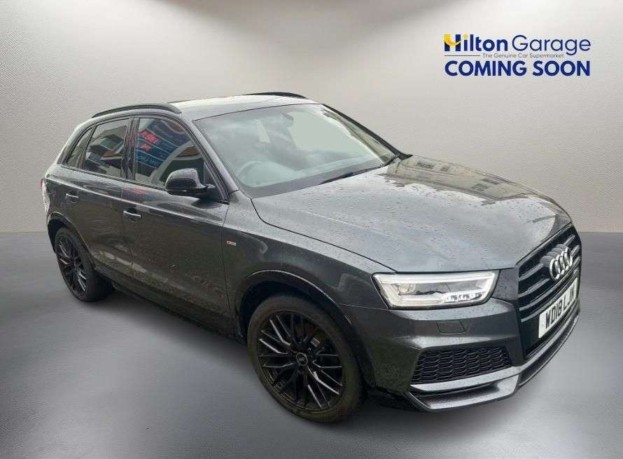A 2018 AUDI Q3 1.4 TFSI CoD Black Edition SUV 5dr Petrol S Tronic Euro 6 (s/s) (150 ps) PA A 2018 AUDI Q3 1.4 TFSI CoD Black Edition SUV 5dr Petrol S Tronic Euro 6 (s/s) (150 ps) PA