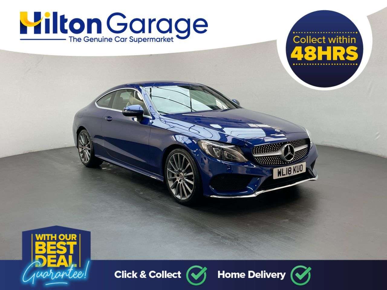 A 2018 MERCEDES-BENZ C-CLASS 2.0 C200 AMG Line Coupe 2dr Petrol G-Tronic+ Euro 6 (s/s) (184 ps) HEATED F A 2018 MERCEDES-BENZ C-CLASS 2.0 C200 AMG Line Coupe 2dr Petrol G-Tronic+ Euro 6 (s/s) (184 ps) HEATED F