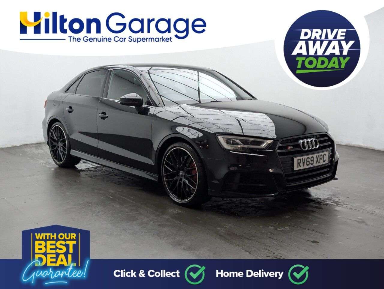 A 2019 AUDI S3 2.0 TFSI Black Edition Saloon 4dr Petrol S Tronic quattro Euro 6 (s/s) (300 A 2019 AUDI S3 2.0 TFSI Black Edition Saloon 4dr Petrol S Tronic quattro Euro 6 (s/s) (300