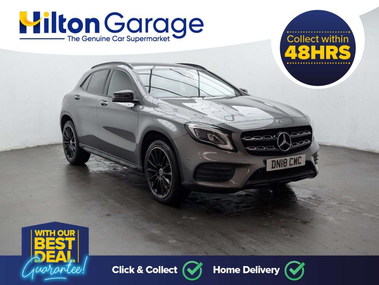 A 2018 MERCEDES-BENZ 180 2.1 GLA220d AMG Line (Premium) SUV 5dr Diesel 7G-DCT 4MATIC Euro 6 (s/s) (1 A 2018 MERCEDES-BENZ 180 2.1 GLA220d AMG Line (Premium) SUV 5dr Diesel 7G-DCT 4MATIC Euro 6 (s/s) (1