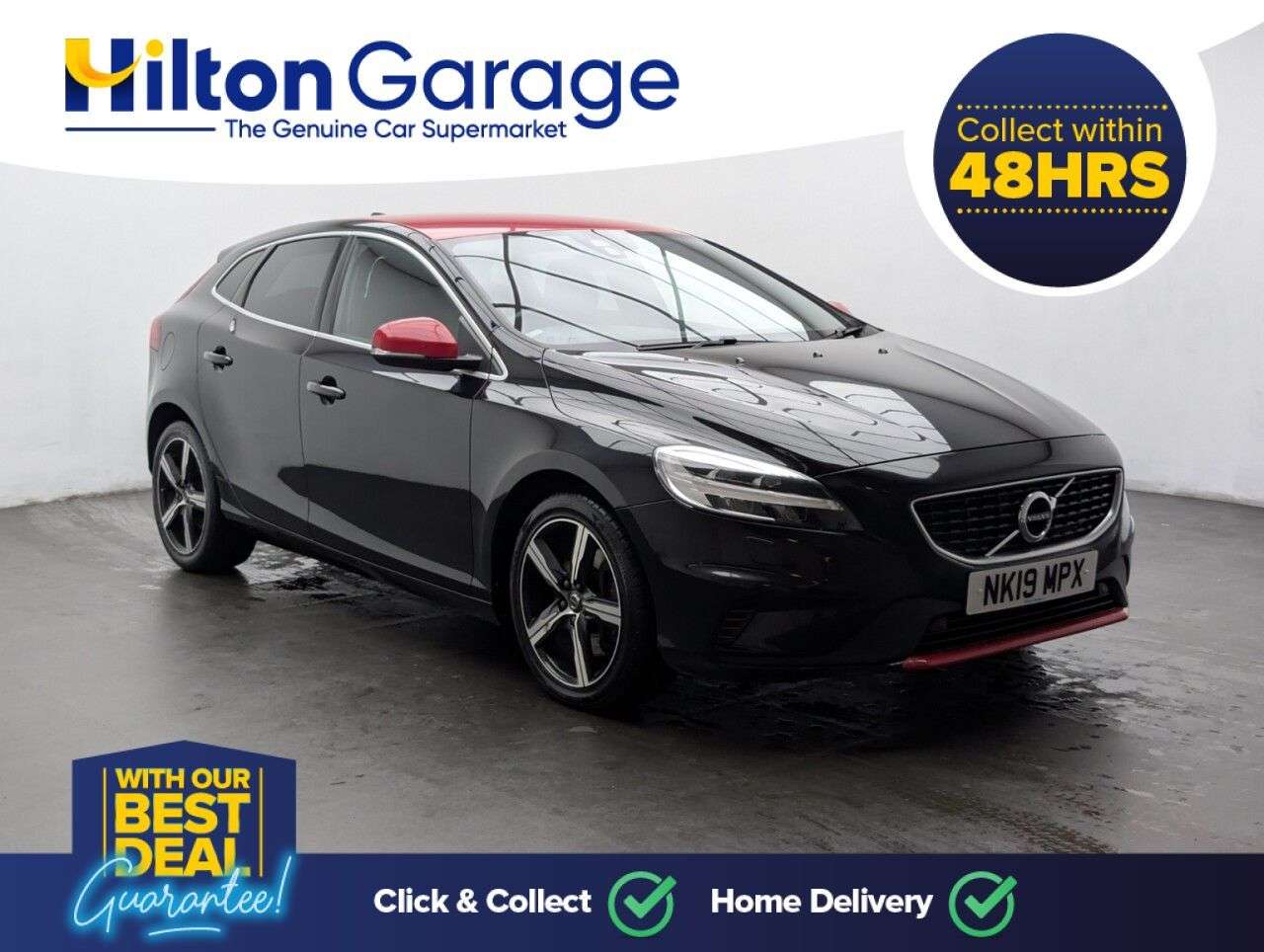 A 2019 VOLVO V40 1.5 T2 R-Design Edition Hatchback 5dr Petrol Auto Euro 6 (s/s) (122 ps) PAR A 2019 VOLVO V40 1.5 T2 R-Design Edition Hatchback 5dr Petrol Auto Euro 6 (s/s) (122 ps) PAR