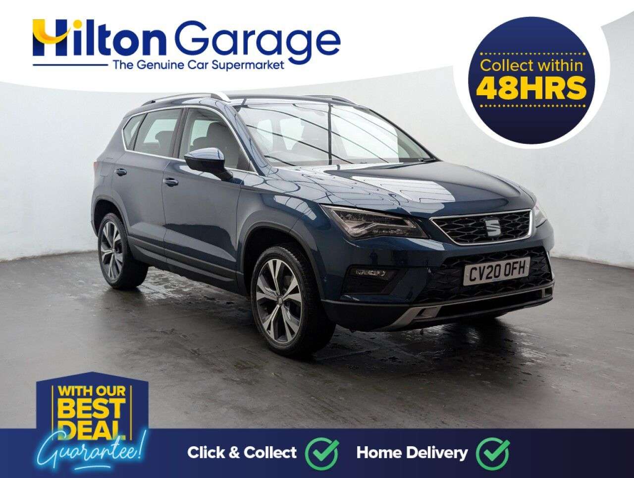 A 2020 SEAT ATECA 1.0 TSI GPF Ecomotive SE Technology SUV 5dr Petrol Manual Euro 6 (s/s) (115 A 2020 SEAT ATECA 1.0 TSI GPF Ecomotive SE Technology SUV 5dr Petrol Manual Euro 6 (s/s) (115