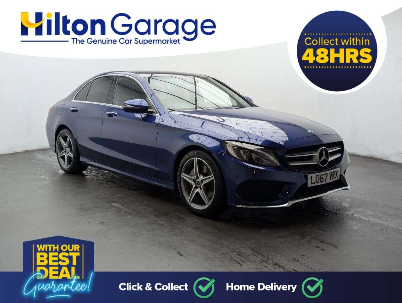 A 2017 MERCEDES-BENZ C-CLASS 2.0 C200 AMG Line (Premium Plus) Saloon 4dr Petrol G-Tronic+ Euro 6 (s/s) ( A 2017 MERCEDES-BENZ C-CLASS 2.0 C200 AMG Line (Premium Plus) Saloon 4dr Petrol G-Tronic+ Euro 6 (s/s) (