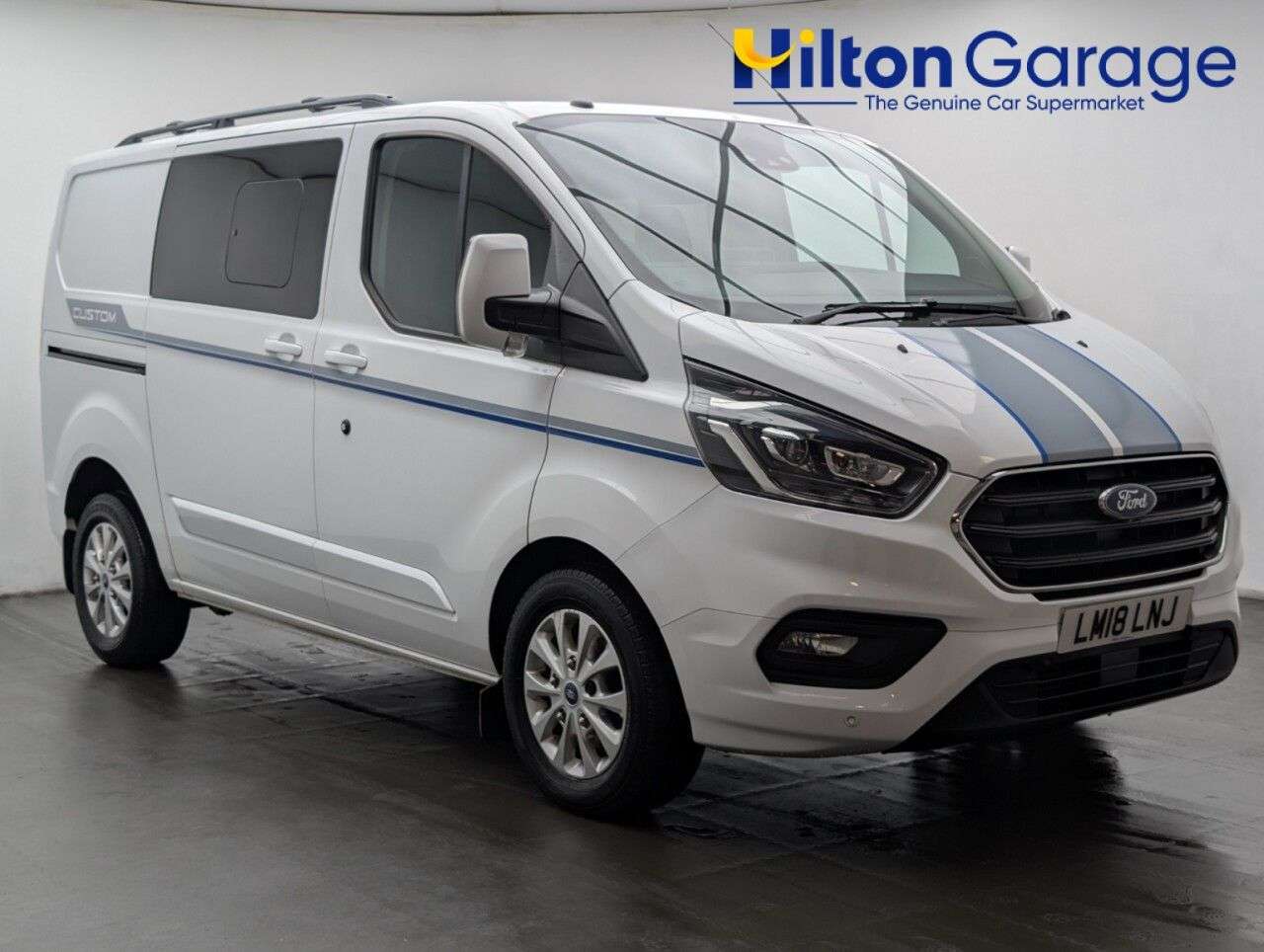 A 2018 FORD TRANSIT CUSTOM 2.0 320 EcoBlue Limited Crew Van Double Cab 5dr Diesel Auto L1 H1 Euro 6 (s A 2018 FORD TRANSIT CUSTOM 2.0 320 EcoBlue Limited Crew Van Double Cab 5dr Diesel Auto L1 H1 Euro 6 (s