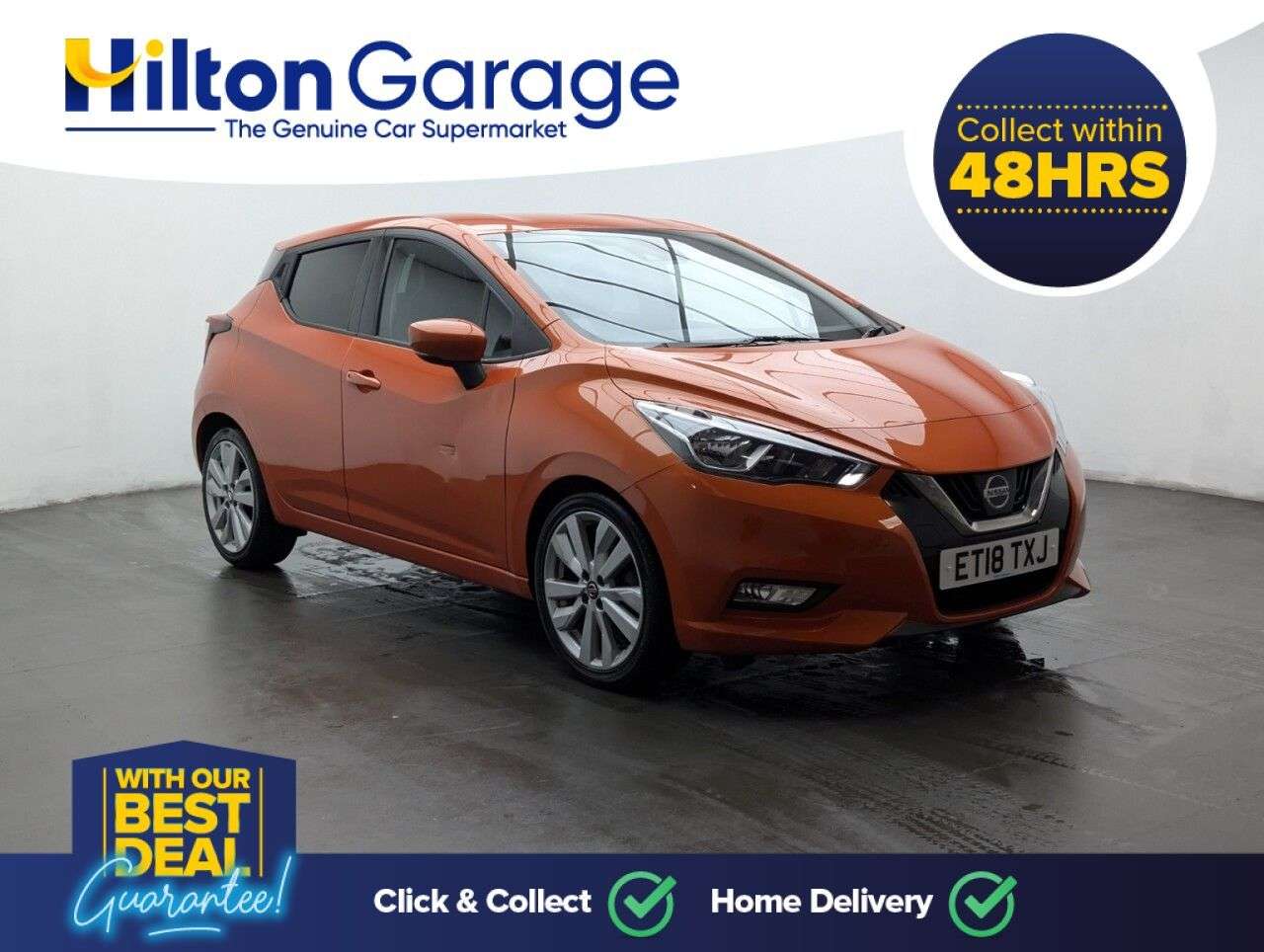 A 2018 NISSAN MICRA 0.9 IG-T Tekna Hatchback 5dr Petrol Manual Euro 6 (s/s) (90 ps) A 2018 NISSAN MICRA 0.9 IG-T Tekna Hatchback 5dr Petrol Manual Euro 6 (s/s) (90 ps)