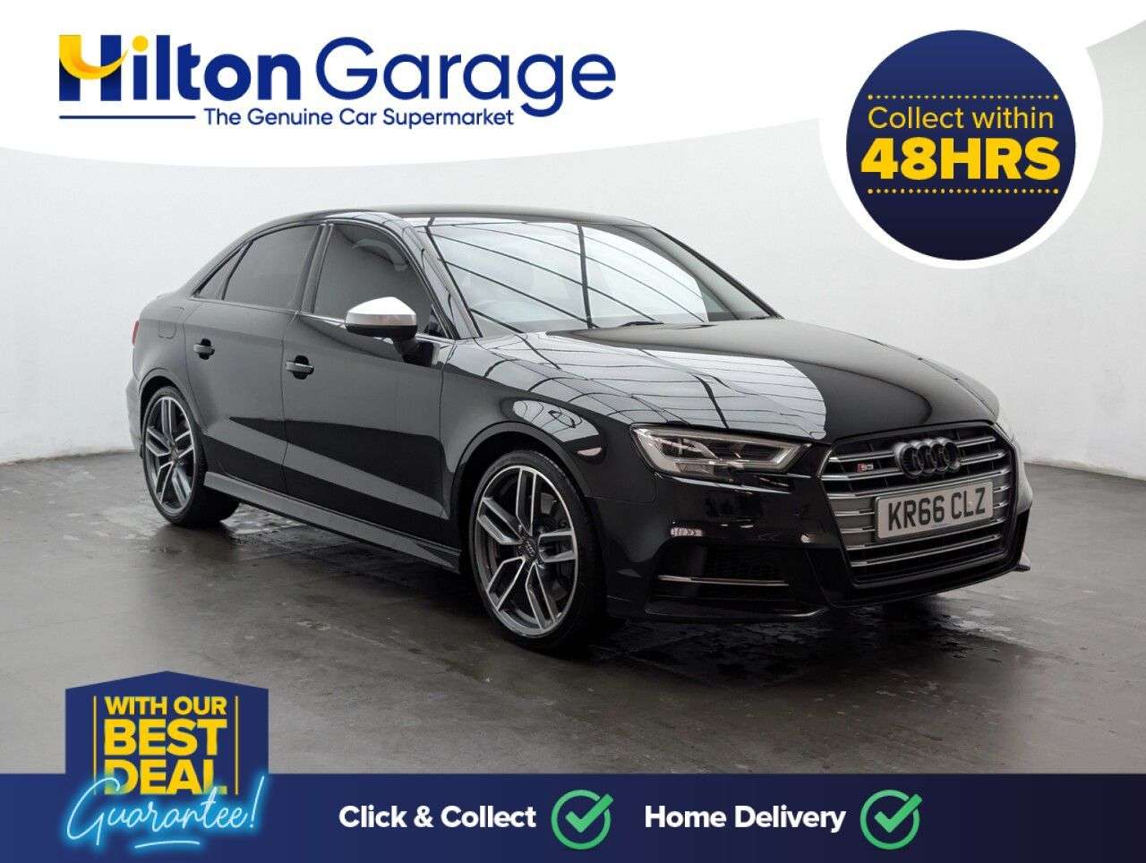 A 2016 AUDI S3 2.0 TFSI Saloon 4dr Petrol S Tronic quattro Euro 6 (s/s) (310 ps) A 2016 AUDI S3 2.0 TFSI Saloon 4dr Petrol S Tronic quattro Euro 6 (s/s) (310 ps)