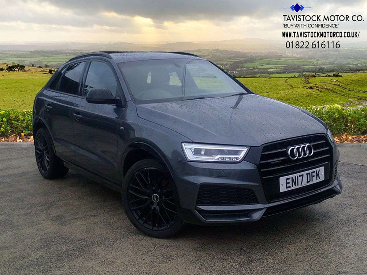 A 2017 AUDI Q3 2.0 TFSI Black Edition SUV 5dr Petrol S Tronic quattro Euro 6 (s/s) (180 ps A 2017 AUDI Q3 2.0 TFSI Black Edition SUV 5dr Petrol S Tronic quattro Euro 6 (s/s) (180 ps