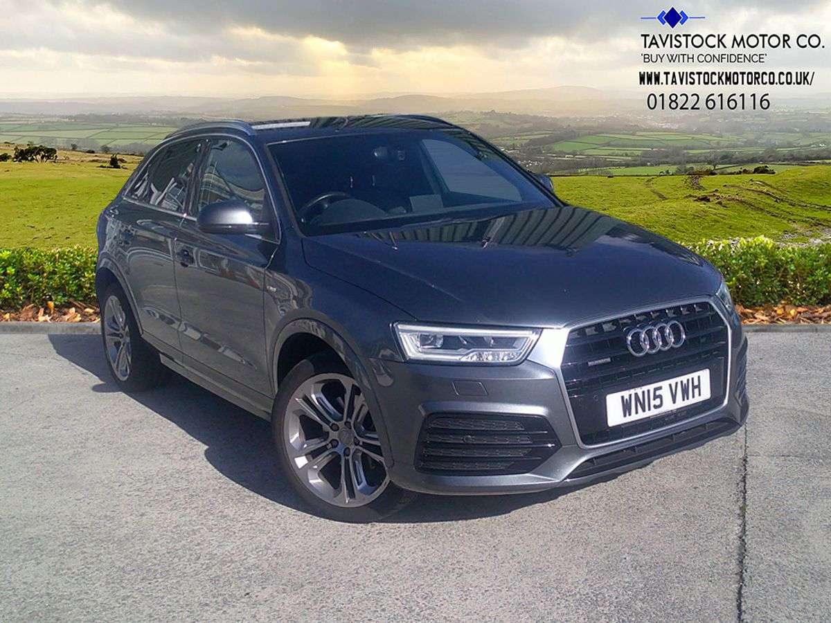 A 2015 AUDI Q3 2.0 TDI S line Plus SUV 5dr Diesel Manual quattro Euro 6 (s/s) (184 ps) GRE A 2015 AUDI Q3 2.0 TDI S line Plus SUV 5dr Diesel Manual quattro Euro 6 (s/s) (184 ps) GRE
