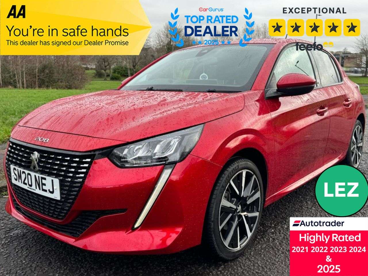 A 2020 PEUGEOT 208 1.2 PureTech Allure Premium Hatchback 5dr Petrol Manual Euro 6 (s/s) (100 p A 2020 PEUGEOT 208 1.2 PureTech Allure Premium Hatchback 5dr Petrol Manual Euro 6 (s/s) (100 p