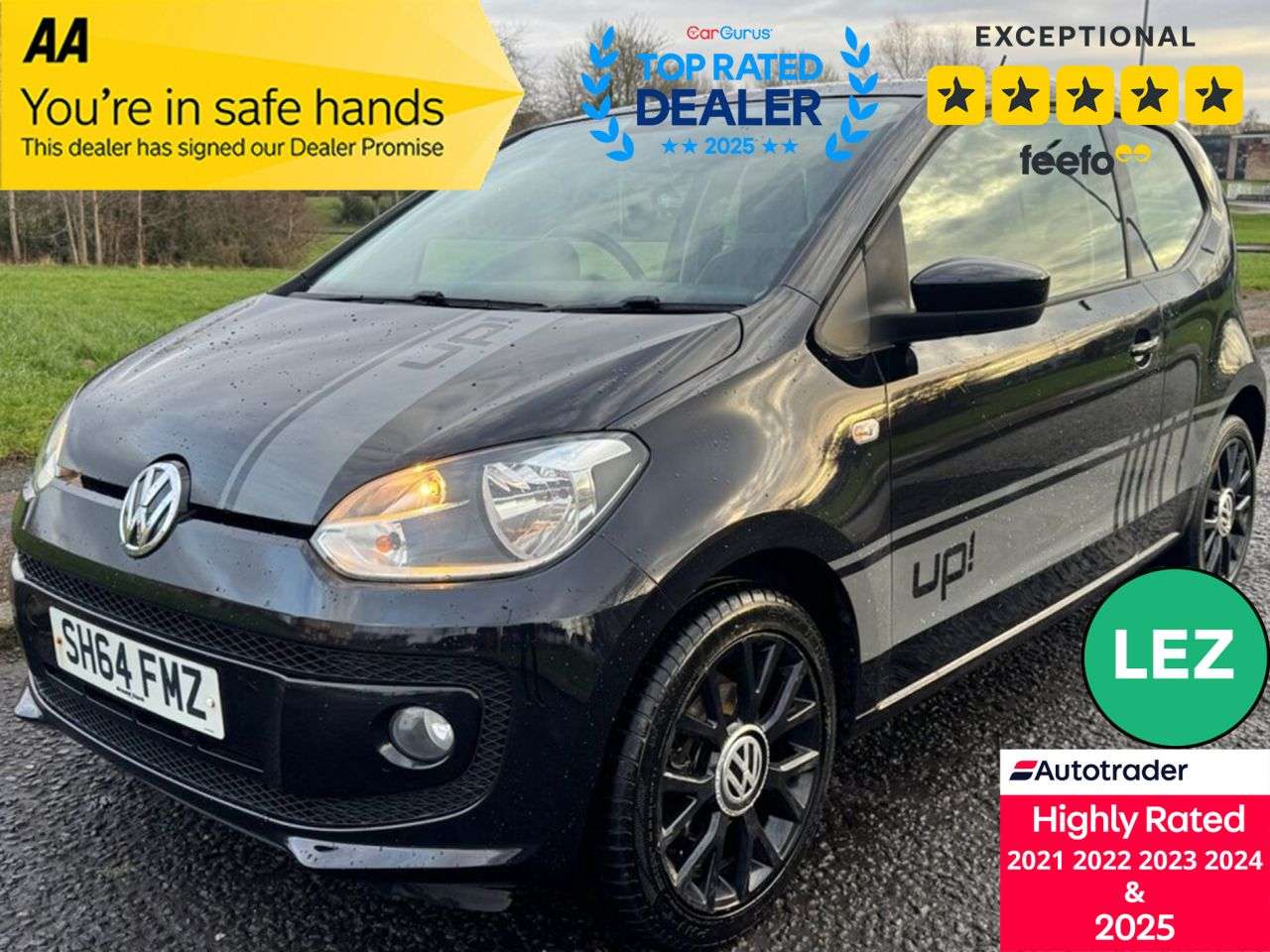 A 2014 VOLKSWAGEN UP! 1.0 Rock up! Hatchback 3dr Petrol Manual Euro 5 (75 ps) Part Exchange Welco A 2014 VOLKSWAGEN UP! 1.0 Rock up! Hatchback 3dr Petrol Manual Euro 5 (75 ps) Part Exchange Welco