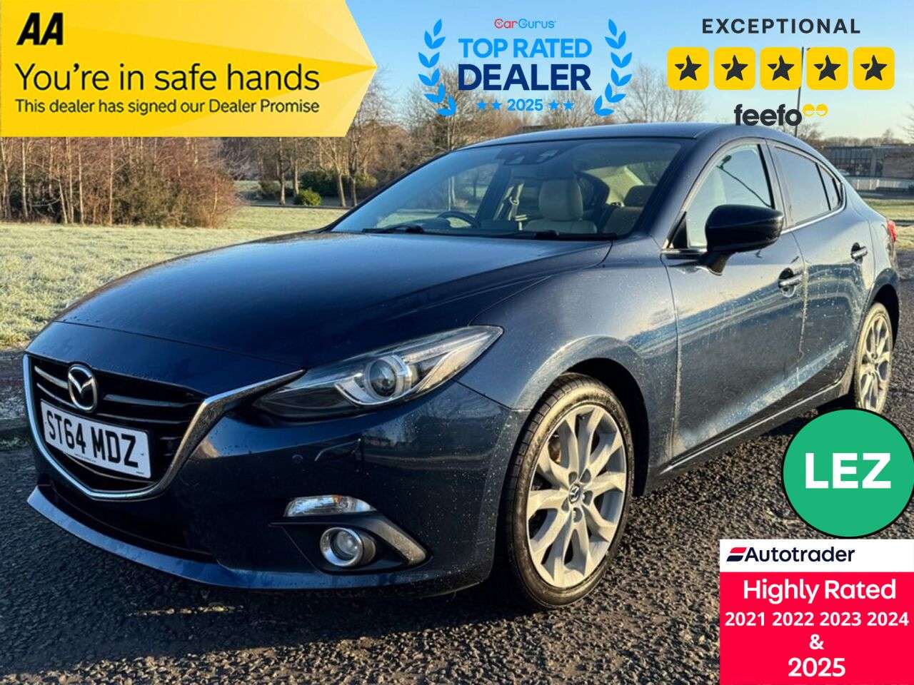 A 2015 MAZDA MAZDA3 2.0 SKYACTIV-G Sport Nav Fastback 4dr Petrol Manual Euro 5 (s/s) (120 ps) P A 2015 MAZDA MAZDA3 2.0 SKYACTIV-G Sport Nav Fastback 4dr Petrol Manual Euro 5 (s/s) (120 ps) P