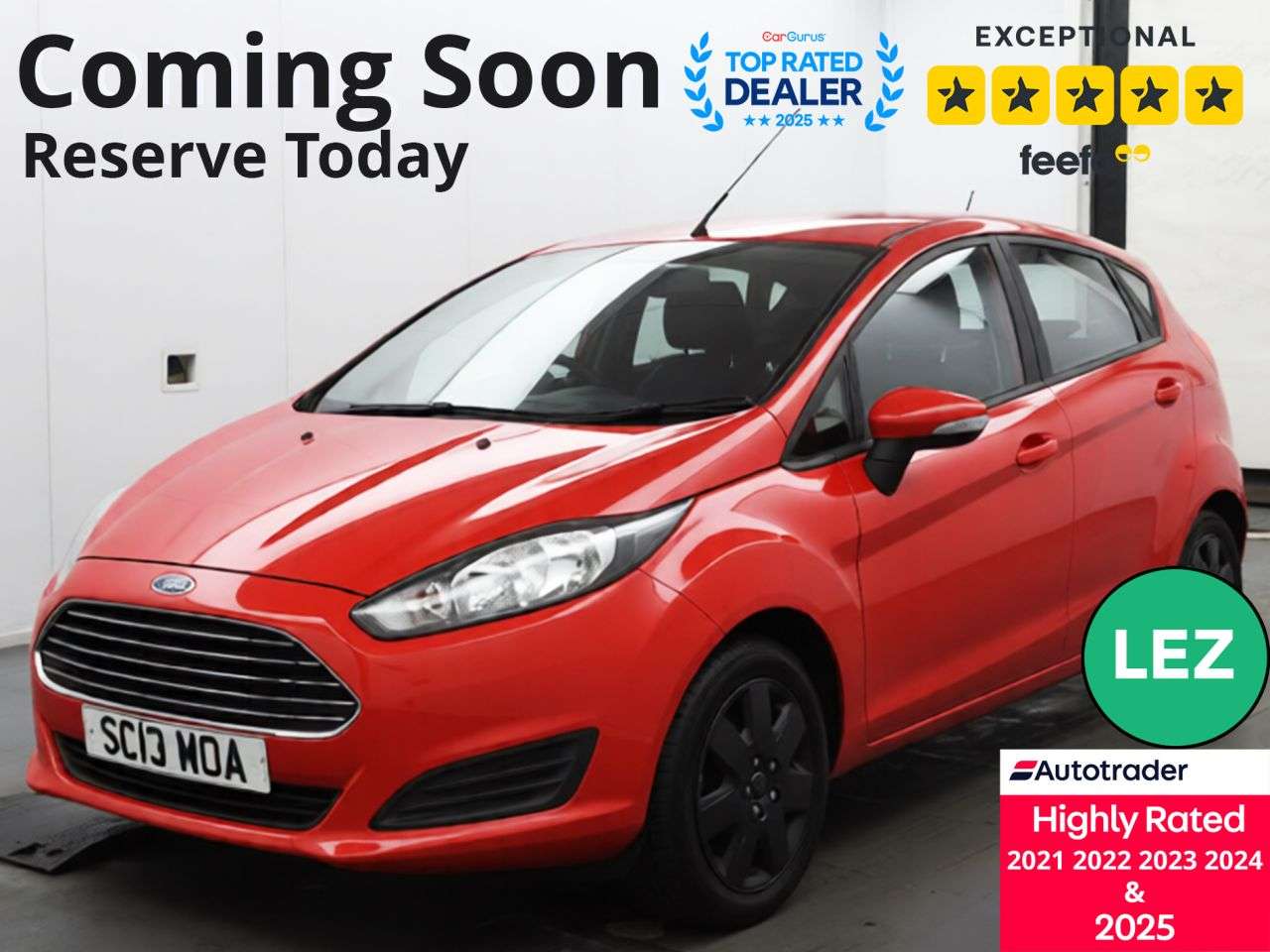 A 2013 FORD FIESTA 1.25 Style Hatchback 5dr Petrol Manual Euro 5 (60 ps) P/X Welcome - Ideal F A 2013 FORD FIESTA 1.25 Style Hatchback 5dr Petrol Manual Euro 5 (60 ps) P/X Welcome - Ideal F