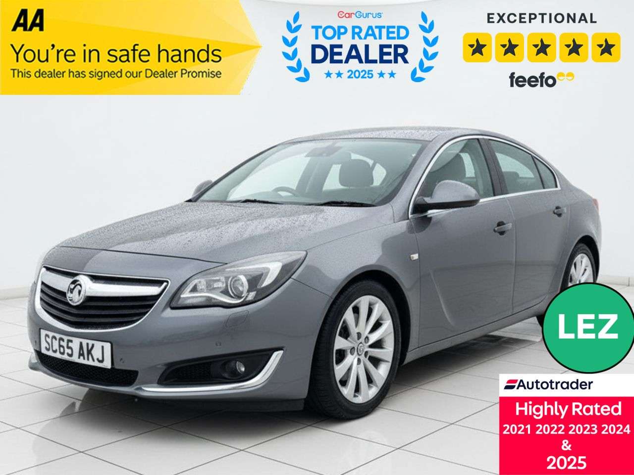 A 2015 VAUXHALL INSIGNIA 1.6 CDTi ecoFLEX Elite Hatchback 5dr Diesel Manual Euro 6 (s/s) (136 ps) Pa A 2015 VAUXHALL INSIGNIA 1.6 CDTi ecoFLEX Elite Hatchback 5dr Diesel Manual Euro 6 (s/s) (136 ps) Pa