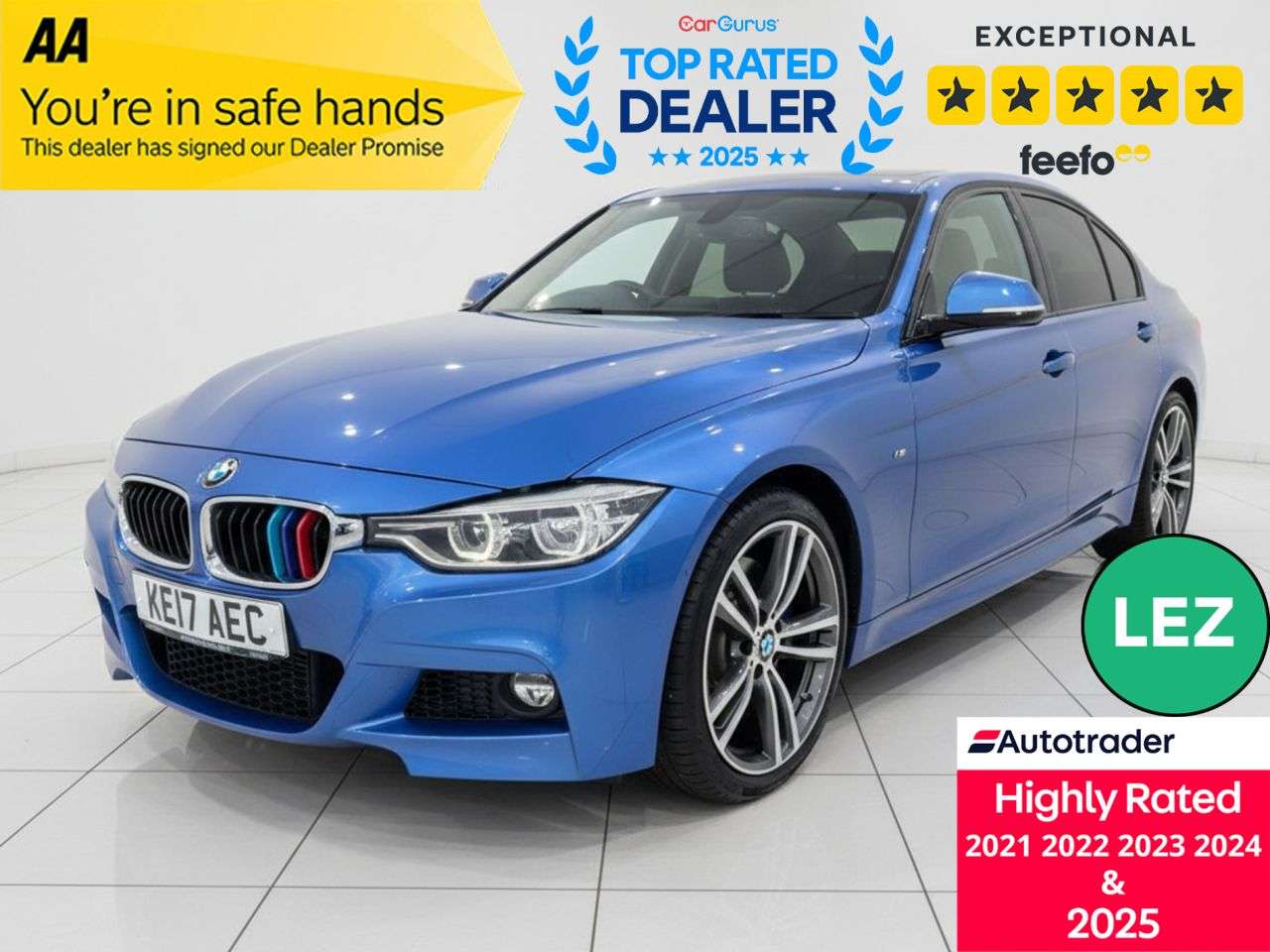 A 2017 BMW 3 SERIES 2.0 320d M Sport Saloon 4dr Diesel Auto Euro 6 (s/s) (190 ps) Showroom Cond A 2017 BMW 3 SERIES 2.0 320d M Sport Saloon 4dr Diesel Auto Euro 6 (s/s) (190 ps) Showroom Cond