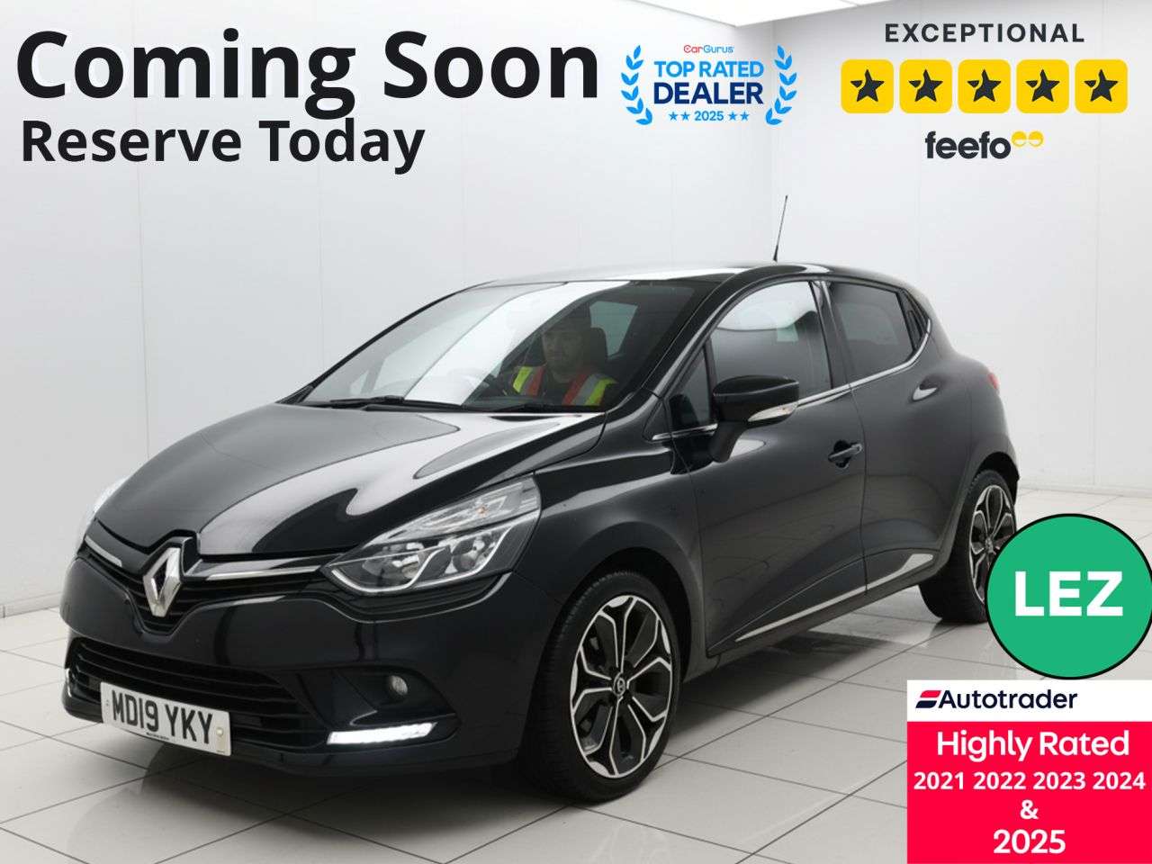 A 2019 RENAULT CLIO 1.5 dCi Iconic Hatchback 5dr Diesel Manual Euro 6 (s/s) (90 ps) Part Ex Wel A 2019 RENAULT CLIO 1.5 dCi Iconic Hatchback 5dr Diesel Manual Euro 6 (s/s) (90 ps) Part Ex Wel