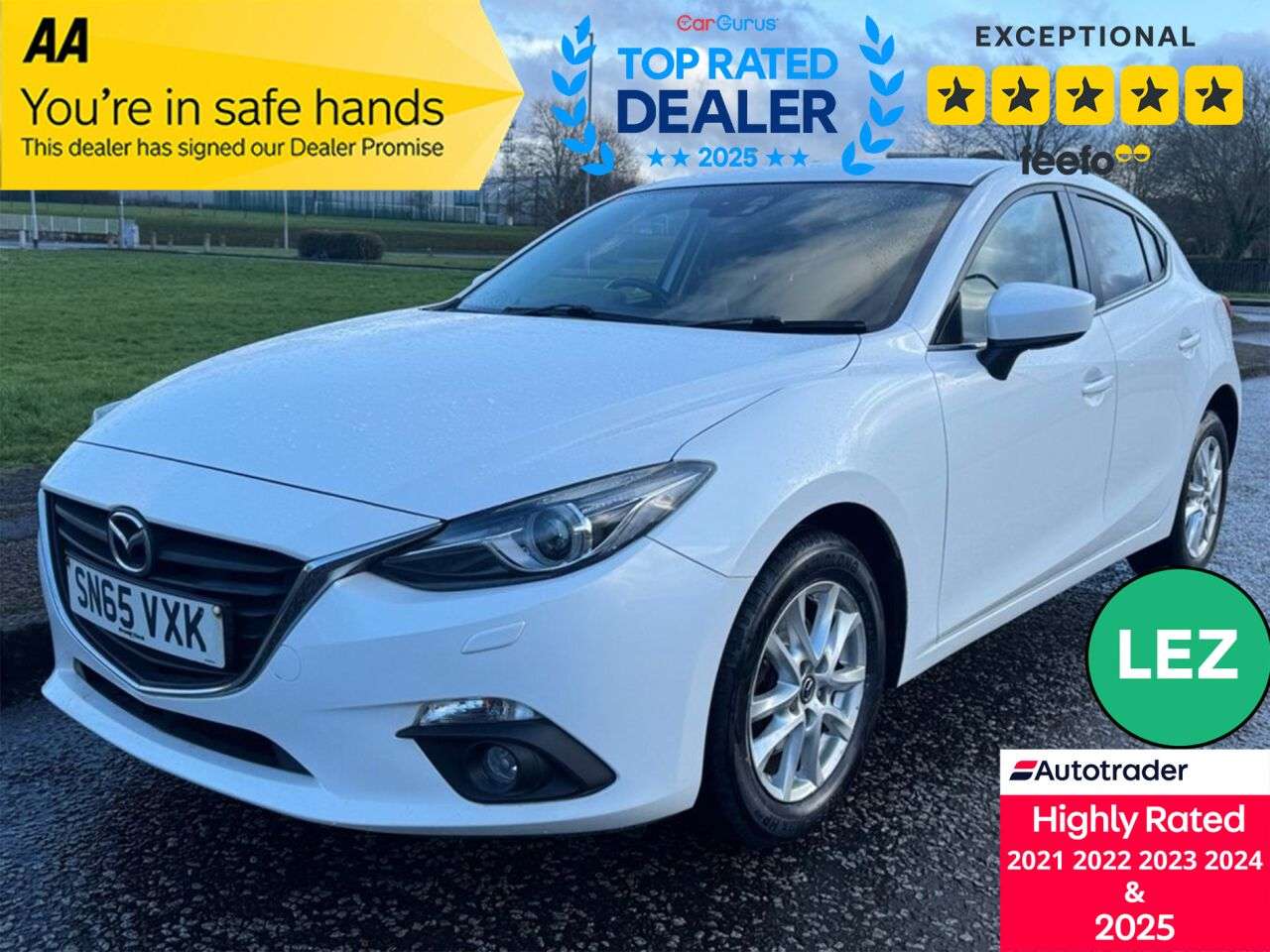 A 2015 MAZDA MAZDA3 2.0 SKYACTIV-G SE-L Nav Hatchback 5dr Petrol Manual Euro 6 (s/s) (121 ps) P A 2015 MAZDA MAZDA3 2.0 SKYACTIV-G SE-L Nav Hatchback 5dr Petrol Manual Euro 6 (s/s) (121 ps) P