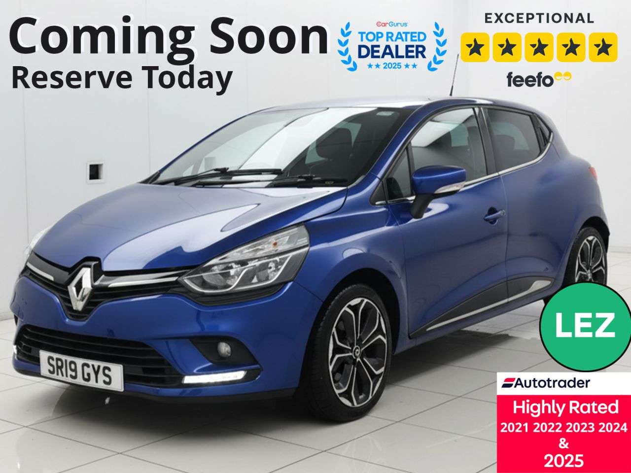 A 2019 RENAULT CLIO 0.9 TCe Iconic Hatchback 5dr Petrol Manual Euro 6 (s/s) (90 ps) Part Ex Wel A 2019 RENAULT CLIO 0.9 TCe Iconic Hatchback 5dr Petrol Manual Euro 6 (s/s) (90 ps) Part Ex Wel