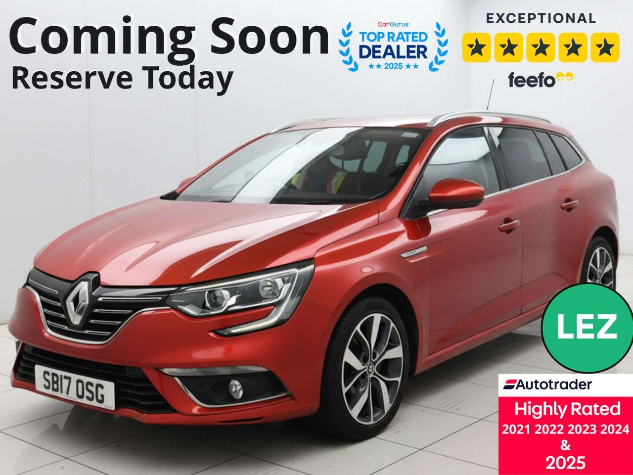 A 2017 RENAULT MEGANE 1.5 dCi Dynamique S Nav Sport Tourer 5dr Diesel Manual Euro 6 (s/s) (110 ps A 2017 RENAULT MEGANE 1.5 dCi Dynamique S Nav Sport Tourer 5dr Diesel Manual Euro 6 (s/s) (110 ps