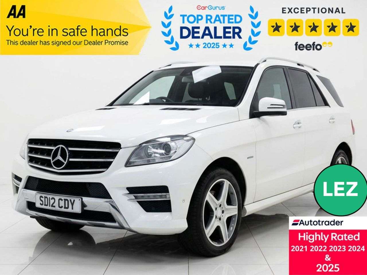 A 2012 MERCEDES-BENZ M-CLASS 3.0 ML350 V6 BlueTEC Sport SUV 5dr Diesel G-Tronic 4WD Euro 6 (s/s) (258 ps A 2012 MERCEDES-BENZ M-CLASS 3.0 ML350 V6 BlueTEC Sport SUV 5dr Diesel G-Tronic 4WD Euro 6 (s/s) (258 ps