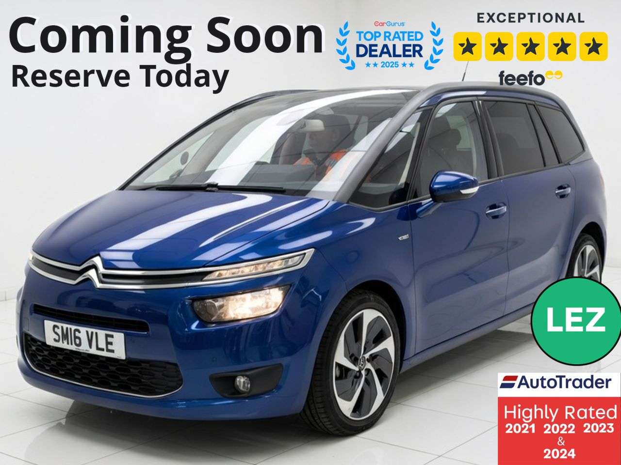 A 2016 CITROEN GRAND C4 PICASSO 2.0 BlueHDi Exclusive+ MPV 5dr Diesel Manual Euro 6 (s/s) (150 ps) F/S/H - A 2016 CITROEN GRAND C4 PICASSO 2.0 BlueHDi Exclusive+ MPV 5dr Diesel Manual Euro 6 (s/s) (150 ps) F/S/H -
