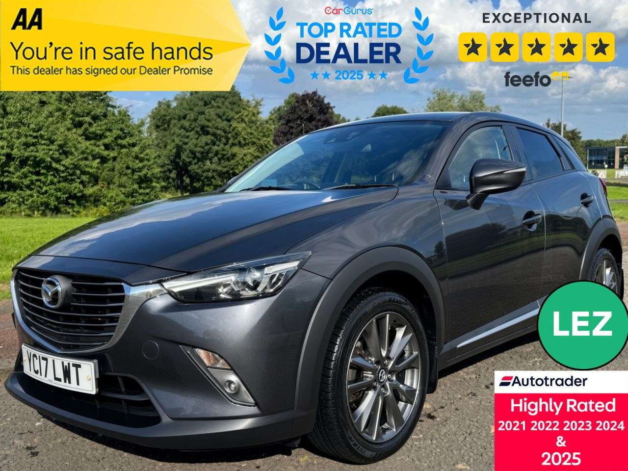 A 2017 MAZDA CX-3 2.0 SKYACTIV-G Sport Nav SUV 5dr Petrol Manual 4WD Euro 6 (s/s) (150 ps) Pa A 2017 MAZDA CX-3 2.0 SKYACTIV-G Sport Nav SUV 5dr Petrol Manual 4WD Euro 6 (s/s) (150 ps) Pa