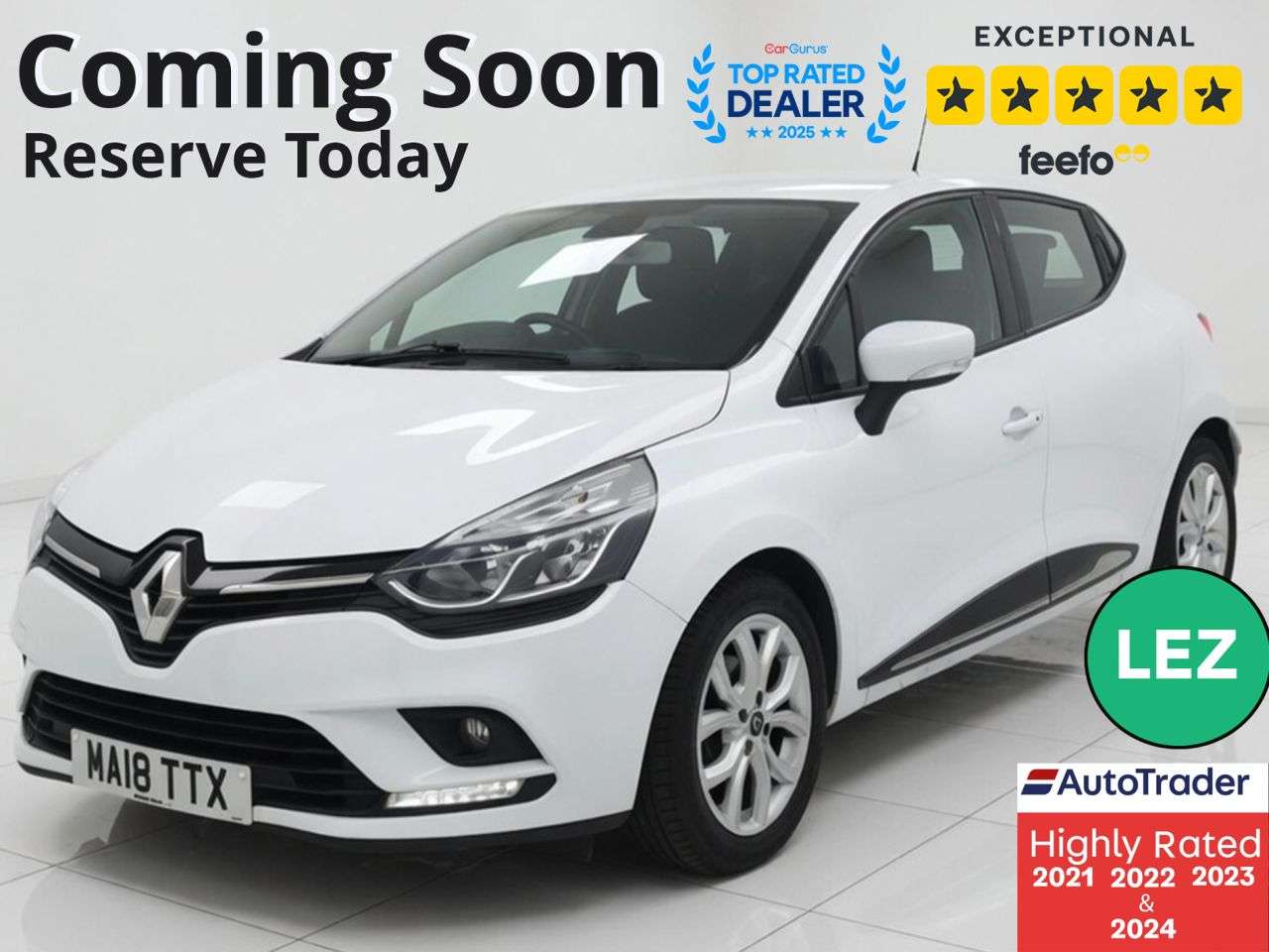 A 2018 RENAULT CLIO 1.5 dCi Dynamique Nav Hatchback 5dr Diesel Manual Euro 6 (s/s) (90 ps) Part A 2018 RENAULT CLIO 1.5 dCi Dynamique Nav Hatchback 5dr Diesel Manual Euro 6 (s/s) (90 ps) Part